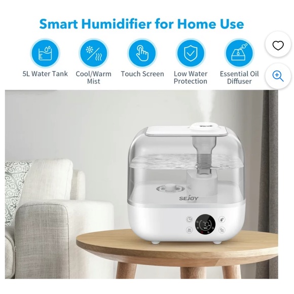 Sejoy Humidifier for Room - Picture 4 of 9